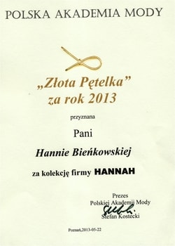 dyplom Polska Akademia Mody
