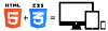 RWD - HTML 5 + CSS 3 = any device Valid